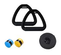 HEUchuan Anneaux de Gymnastique 1 Paire d'anneaux de Gymnastique ABS for Adultes avec Sangle réglable Robuste, équipement Musculation for Tout Le Corps à Domicile(2.5m-Folded Length)