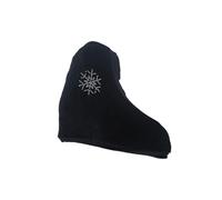 HEUchuan Chaussures de Patinage Artistique Couvre-Bottes de Patinage Artistique Protecteur Anti-Rayures Anti-Sale épais tricoté Couvre-Bottes Patin Protection sur Glace(Black Diamond L)