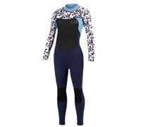 HEUchuan Combinaison de plongée intégrale en néoprène 3 mm for Femme, idéale for la Chasse sous-Marine, Le Kitesurf et avec Tuba pour Surfer dans l'océan(Color 2,S)