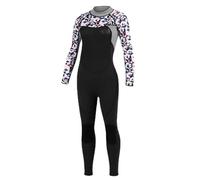 HEUchuan Combinaison de plongée intégrale en néoprène 3 mm for Femme, idéale for la Chasse sous-Marine, Le Kitesurf et avec Tuba pour Surfer dans l'océan(Color1,L)