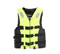 HEUchuan Gilet de sécurité réfléchissant for la Circulation Nocturne, l'environnement, l'architecture Jardin, Multi-Poches pour la Construction, Les travaux extérieurs(Yellow,XXL)