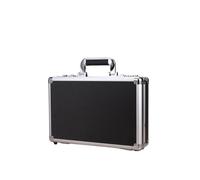 HEUchuan Malette en aluminium Étui rigide en aluminium for mots de passe, boîte à outils noir/argent, mallette transport métal, for équipement, organisateur