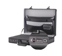 HEUchuan Malette en aluminium Étui verrouillable for ordinateur portable avec cadre en aluminium - Porte-documents de sécurité Coffre-fort verrouillage par mot passe for les fichiers informatiques