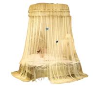 HEUchuan Moustiquaire de lit Ronde, Tente, Rideau, baldaquin for Double pour la décoration de Chambre à Coucher(Color 10,1.35m (4.5 Feet) Bed)