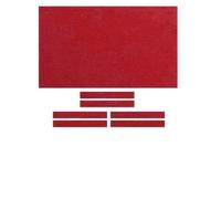 HEUchuan Nappe de Billard 7 Pieds/8 Pieds/9 Pieds avec Bandes Coussin Housse Table en Feutre for Snooker Ensemble for pour Les Clubs, Les hôtels, Les Maisons et Les Bar(8ft Red)