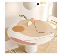 HEUchuan Nappes Tapis de Table Rond imperméable à l'eau et à l'huile, Nappe de Protection isolée Anti-brûlure for la Maison, Le café et la Cuisine, décoration(FQ439-ZD,Diameter 110cm)