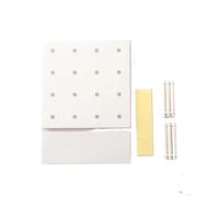 HEUchuan Panneau perforé Présentoir en panneau perforé sans poinçon, organisateur mural, plaque de rangement, salon cuisine chambre à coucher, décoration murale suspendue, étagère(White)