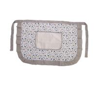 HEUchuan Tablier de cuisine taille courte, 1 pièce, Version coréenne Fragments floraux, Anti-salissure et résistant à l'usure, demi-longueur for la pour cuisine restaurant café(Green)