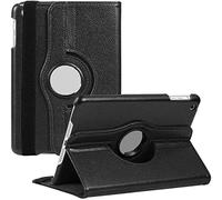 HEUCYL Coque pour iPad Pro 12,9" 2017/2015 (Ancienne, 2ème Et 1ère Génération) Support De Rotation à 360 Degrés étui Intelligent en Cuir PU Magnétique avec Support,Noir