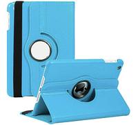 HEUCYL Coque pour iPad Pro 12,9" 2017/2015 (Ancienne, 2ème Et 1ère Génération) Support De Rotation à 360 Degrés étui Intelligent en Cuir PU Magnétique avec Support,Sky Blue