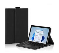 HEUCYL Coque pour Microsoft Surface Pro 9/Pro 9 5G 13" 2022, Étui d'affaires Mince Et Léger Multi-Angle avec Porte-Stylet, Compatible avec La Couverture De Type (Clavier Non Inclus),Noir