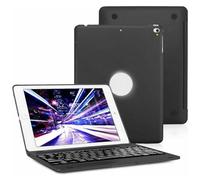 HEUCYL Étui avec Clavier pour iPad 9,7" 2018 (6ème Génération) 2017 (5ème Génération) iPad Pro 9.7 iPad Air 2 & Air 1 avec Écran Rotatif À 135°, Étui Rigide avec Clavier Bluetooth Amovible,Noir