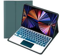 HEUCYL Étui avec Clavier Tactile pour Lenovo Tab M10 FHD Plus 10,3" (TB-X606F/TB-X606X) avec Clavier Français Bluetooth Rétroéclairé 7 Couleurs Amovible Magnétique, Étui Fin avec Support,Vert