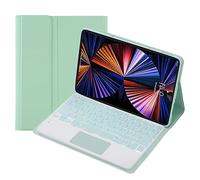 HEUCYL Étui avec Clavier Tactile pour Lenovo Tab M10 FHD Plus 10,3" (TB-X606F/TB-X606X) avec Clavier Français Bluetooth Rétroéclairé 7 Couleurs Amovible Magnétique, Étui Fin avec Support,Mint Green