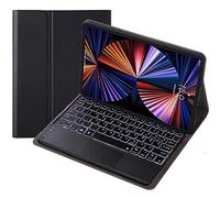 HEUCYL Étui avec Clavier Tactile pour Lenovo Tab P11 Plus 2021/P11 2020 11" TB-J616F/TB-J616X/TB-J606F/TB-J606X, Clavier Français Rétroéclairé sans Fil Bluetooth 7 Couleurs Amovible,Noir