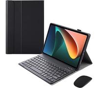 HEUCYL Étui Clavier pour Huawei MatePad Pro 10,8 Pouces 2019/2021 (MRX-W09/MRX-W19/MRX-AL09/MRX-AL19), Clavier Français Bluetooth sans Fil Amovible, Étui Folio Ultra Fin avec Support,Noir
