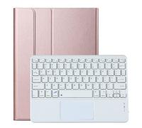 HEUCYL Étui Clavier pour Lenovo Tab P11 11,5 Pouces 2020 (TB-J706F/TB-J706L) avec Pavé Tactile Magnétique Détachable sans Fil Bluetooth Clavier Français étui Fin Folio avec Support,Rose Gold 1
