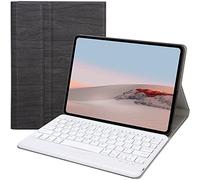 HEUCYL Étui Clavier pour Microsoft Surface Go 3 10,5" /Go 2 2020 10,5" /Go 2018 10" avec Clavier Français Bluetooth sans Fil Magnétique Détachable, Housse De Béquille Fine Et Légère,Black 1