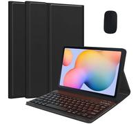 HEUCYL Étui pour Clavier pour Honor Pad 8 12 Pouces Version 2022, Clavier Bluetooth sans Fil Détachable Magnétique, Étui en Cuir PU Intelligent Ultra Fin Et Léger avec Souris,Noir