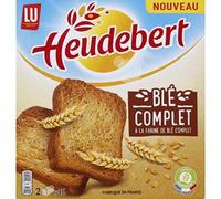 Heudebert Biscottes au blé complet - Les 2 sachets de 16 tranches, 280g