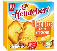 HEUDEBERT Biscottes briochées 2 x 125 g