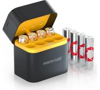 HEUE-Pile Rechargeable Aa Lithium 8 Pack Avec Chargeur,3600Mwh Haute Capacité 1,5V Tension Constante Et 3Amps Décharge Piles Aa Avec Boîtier De Chargement Et De Stockage,Pour Flash Xbox Caméra