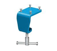 Heuer 119120 Pince de serrage pour table (étau 120 mm à fixer au plan de travail sans perçage, gain de place, poids 1,7 kg, épaisseur de table 10-60 mm)