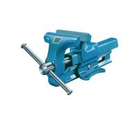 Brockhaus Heuer T. 120 Normal Etau parallèle, Revêtement par Poudre Bleu Martelé