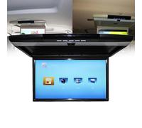 Heumbio ÉCran De Voiture Mp5 Monté Au Plafond De 17.3 Pouces, TV MontéE Au Plafond pour Bus Mp5 Hdmi 1080P, Lecteur VidéO De Voiture 16:9,Black