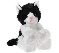 Heunec - 2045395 - Peluche - Glitter-Kitty - Chaton Noir/Blanc - 20 Cm