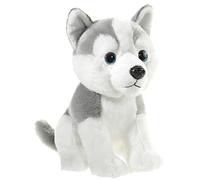 Heunec 278172 Peluche Chien Gris Blanc 18 cm