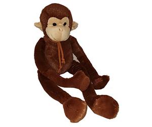Heunec 331174 Singe en Peluche articulée, Marron