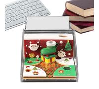 Heure Calendar Bloc-notes Planner Organisateur | Calendrier Détacheur 3D Noël avec Couverture pour Famille Enfants Adultes Planification Quotidienne Correspondance Suivi du