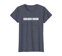 Heure d'or T-Shirt, Femme, Bleu Chiné, XS