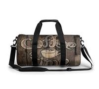 Heure du Café Sac De Sport Gym Sac De Voyage Sac Week-End Duffel Bag pour Camping Randonnée Voyage 45x23x23cm