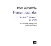 Heures Matinales - Leçons Sur L?Existence De Dieu