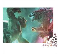 heuresVs de King Kong Puzzle 1000 Pièces Cadeau Unique Jeu Éducatif Défi Jouet À De Qualité Supérieure Peinture Art pour Adultes Enfants 1000pcs (75x50cm)