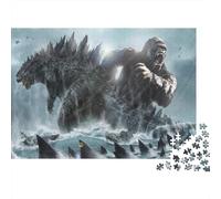 heuresVs de King Kong Puzzle 500 Pièces Educa Jouet en Bois Divertissement Créatif De l'art De La Décoration Jeu Éducatif Challenge Toy Adultes Et Enfants À Partir De 14 Ans 500pcs (52x38cm)