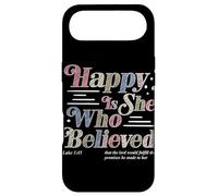 Heureuse Celle Qui a cru Luc 1:45 Foi chrétienne Religion Coque pour iPhone Air