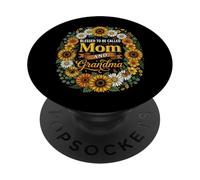 Heureuse d'être appelée Maman et Grand-mère, tournesols, fête des mères PopSockets PopGrip Adhésif
