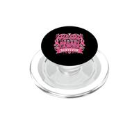 Heureuse d'être appelée Papillon Rose, survivante du Cancer du Sein PopSockets PopGrip pour MagSafe