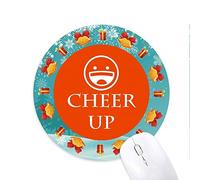 heureuse expression heureuse positif tapis de souris souris ronds cadeaux de noël