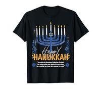 Heureuse Hanoukka Menorah Juive Famille Amour Hanoucca T-Shirt