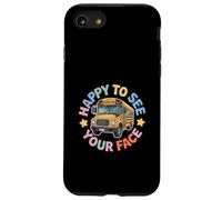Heureux de Voir Votre Visage Chauffeur de Bus étudiants Bus Scolaire Coque pour iPhone SE (2020) / 7/8