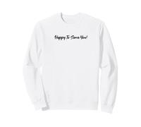 Heureux de Vous Servir avec Une Police Noire Incroyable Sweatshirt