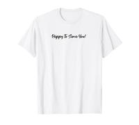 Heureux de Vous Servir avec Une Police Noire Incroyable T-Shirt