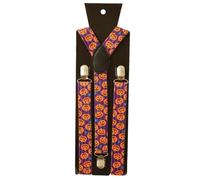 Heureux effrayant : bretelles d'Halloween avec motif citrouille