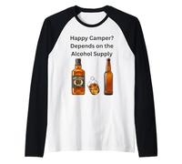 Heureux ? Le Plaisir du Camping dépend de l'approvisionnement en Alcool Manche Raglan