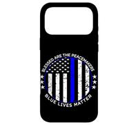 Heureux Les Artisans de Paix | Blue Lives Matter | Police Coque pour iPhone 17 Pro Max