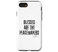 Heureux Les Artisans de Paix Matthieu 5:9 Bible, Paix et Foi Coque pour iPhone SE (2020) / 7/8